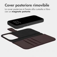 imoshion Cover a libro di lusso 2-in-1 rimovibile Apple iPhone 18 Pro Max / 17 Pro Max - Marrone