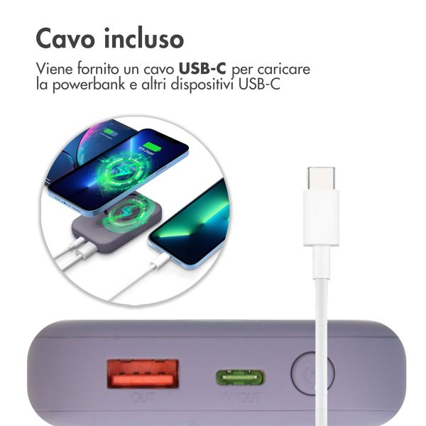 imoshion Powerbank Magnetic 10.000 mAh - Powerbank wireless - Viola