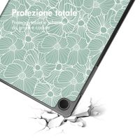 imoshion Cover Trifold Design Samsung Galaxy Tab A11 Plus / A9 Plus - Botanica