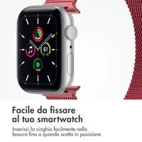 imoshion Cinturino milanese magnetico Apple Watch | 38/40/41/42 mm - Taglia S - Rosso