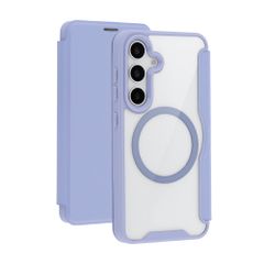 imoshion Bookcase trasparente con MagSafe Samsung Galaxy S25 / S24 - Lilla