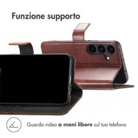 imoshion Cover a libro di Lusso Samsung Galaxy S26 FE - Marrone scuro