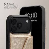 Selencia Cover per telefono Sera con cordino e portacarte a busta Apple iPhone 18 Pro / 17 Pro - Champagne