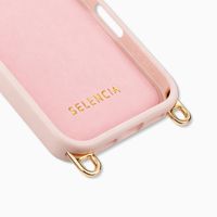 Selencia Cover posteriore Rivièra con MagSafe con ganci rimovibili Apple iPhone 16 Pro - Sorbet Pink