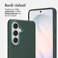Accezz Cover in Pelle con MagSafe Samsung Galaxy S26 - Cedar Green