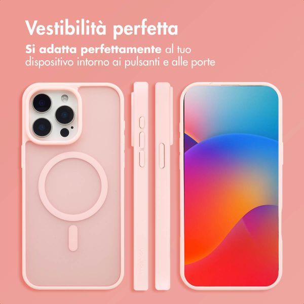 imoshion Cover posteriore Color Guard con MagSafe Apple iPhone 15 Pro Max - Rosa chiaro
