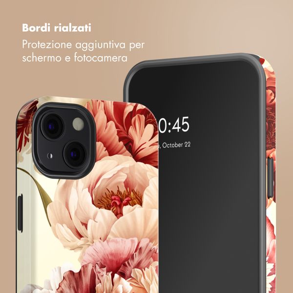 Selencia Cover posteriore Vivid con MagSafe Apple iPhone 13 - Vintage Peony