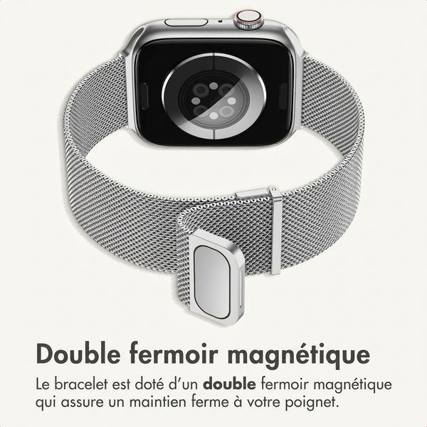 imoshion Milanees magnetisch bandje Apple Watch | 38/40/41/42 mm - Zilver