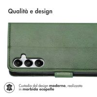 imoshion Cover a libro di Lusso Samsung Galaxy A35 - Verde