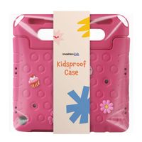 imoshion Cover per tablet a prova di bambino con bambole rimovibili Samsung Galaxy Tab A11 Plus / A9 Plus - Rosa