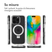 Accezz Cover con anello e supporto con MagSafe Apple iPhone 16 Pro - Trasparente