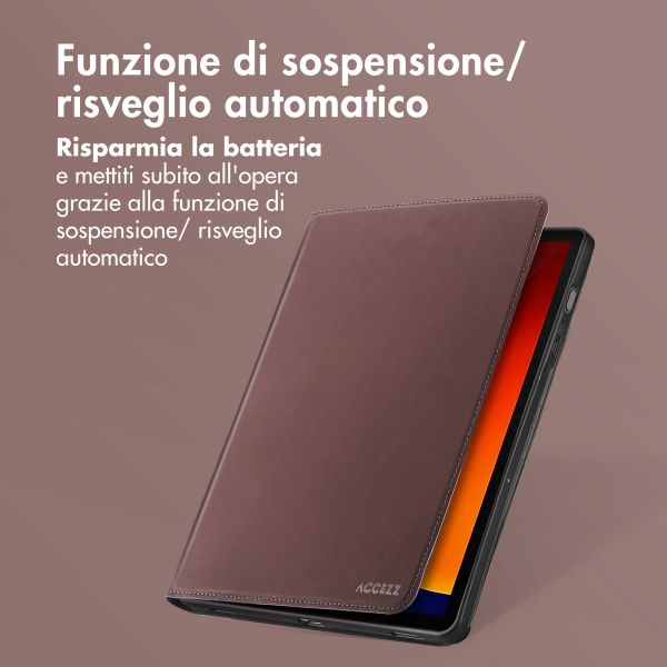 Accezz Cover Tablet Classica Samsung Galaxy Tab S10 Ultra / Tab S9 Ultra - Marrone