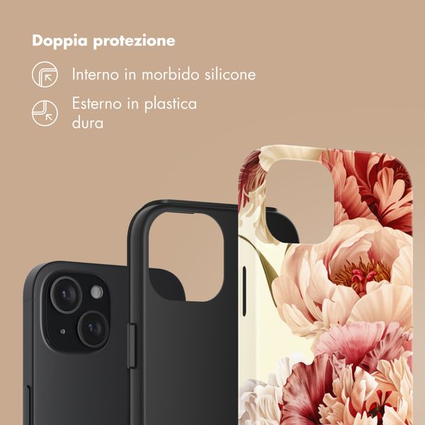 Selencia Cover Posteriore Vivid Apple iPhone 15 - Vintage Peony