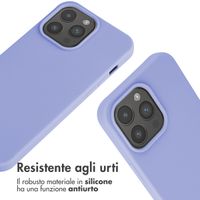 imoshion Cover in Silicone con Cordino Apple iPhone 15 Pro Max - Viola