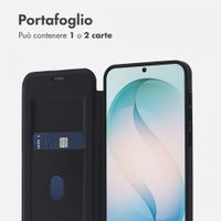 imoshion Bookcase trasparente con MagSafe Samsung Galaxy S26 Ultra - Nero