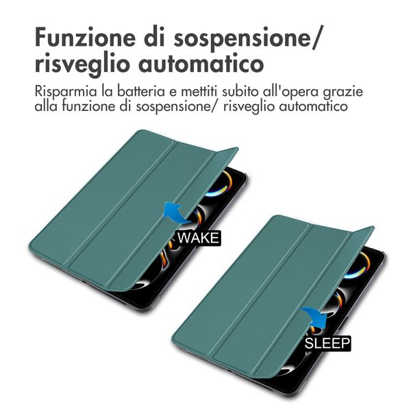 imoshion Cover a libro Trifold Apple iPad Pro 11 (2025) M5 / (2024) M4 - Verde scuro