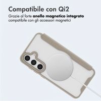 imoshion Bookcase trasparente con MagSafe Samsung Galaxy S25 / S24 - Beige