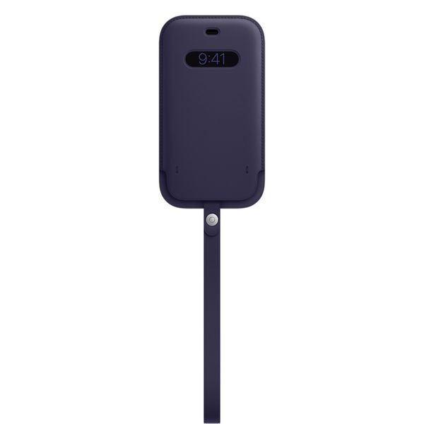 Apple Sleeve in Pelle iPhone 12 (Pro) - Deep Violet