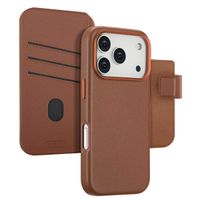 Accezz Cover in pelle 2 in 1 con MagSafe Apple iPhone 17 Pro - Sienna Brown