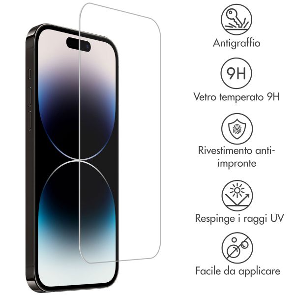 Accezz Vetro temperato, confezione da 2 Apple iPhone 15 Plus / 15 Pro Max / 16 Plus