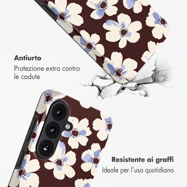 Selencia Cover posteriore Vivid con MagSafe Samsung Galaxy S26 FE - Choco Flower Pop