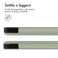 imoshion Cover Trifold Design Apple iPad 9 (2021) 10.2 pollici / iPad 8 (2020) 10.2 pollici / iPad 7 (2019) 10.2 pollici - Floral Green