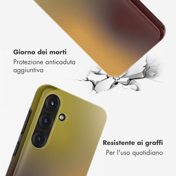 Selencia Cover posteriore Vivid con MagSafe Samsung Galaxy S25 - Gradient Olive Dust