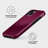 Burga Cover Posteriore Resistente con MagSafe Apple iPhone 15 - Dark Cherry