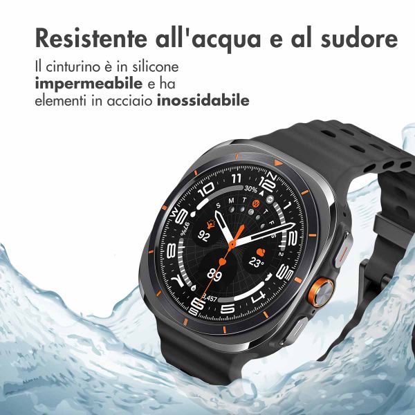 imoshion Cinturino Ocean in silicone Samsung Galaxy Watch Ultra (2024/2025) - Nero