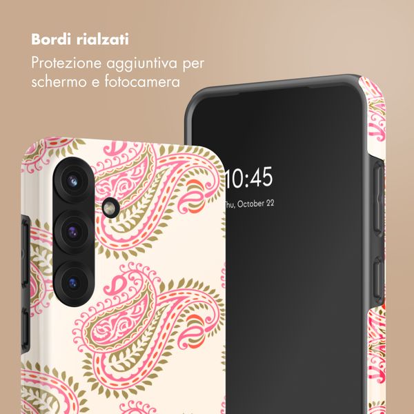Selencia Cover posteriore Vivid con MagSafe Samsung Galaxy S25 - Paisley Blush