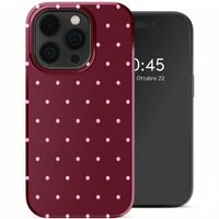 Selencia Cover Posteriore Vivid Apple iPhone 14 Pro - Happy Dots Burgundy