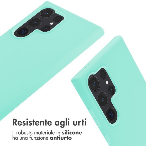 imoshion Cover in Silicone con Cordino Samsung Galaxy S24 Ultra - Menta verde