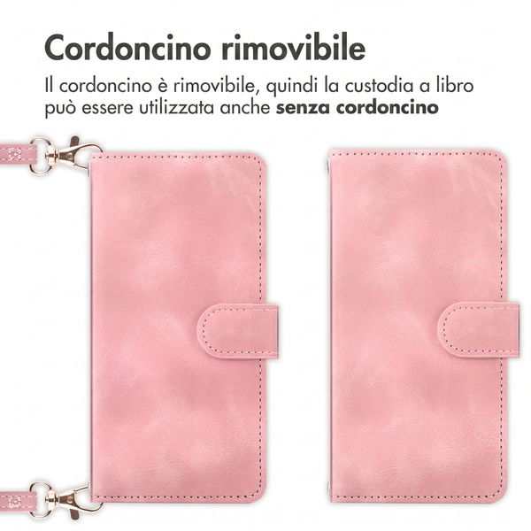 imoshion Cover a libro con Cordino Samsung Galaxy A27 (5G) - Rosa