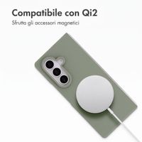 Accezz Cover in silicone liquido con MagSafe Samsung Galaxy Z Fold 8 Ultra - Cooper Green