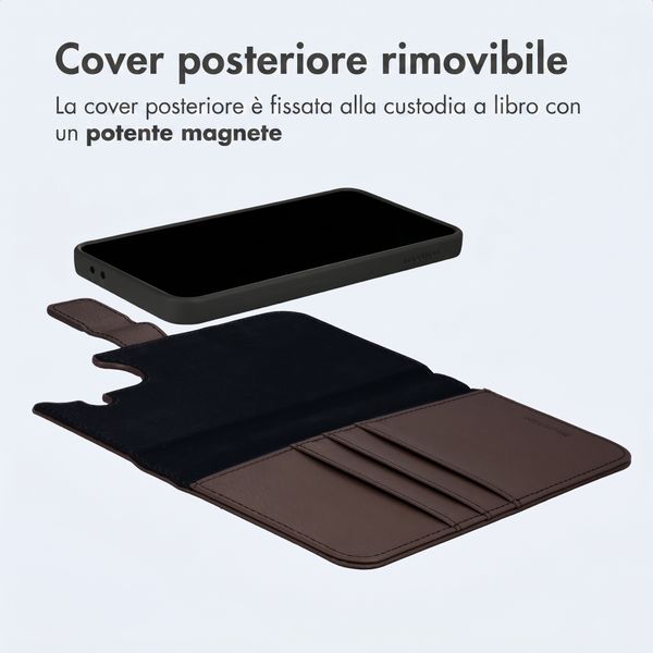 imoshion Cover a libro di lusso 2-in-1 rimovibile Samsung Galaxy A57 (5G) - Marrone