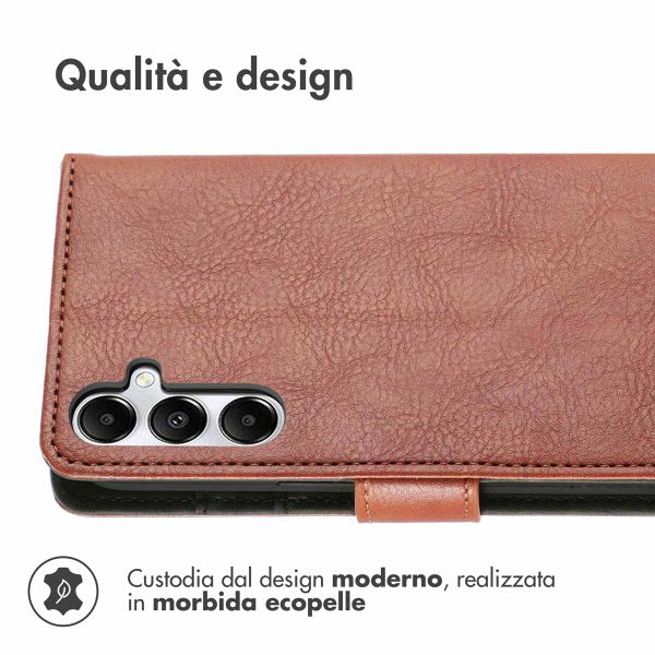 imoshion Cover a libro di Lusso Samsung Galaxy S25 Plus - Marrone