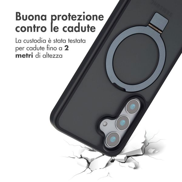 Accezz Cover con anello e supporto con MagSafe Samsung Galaxy S25 - Nero