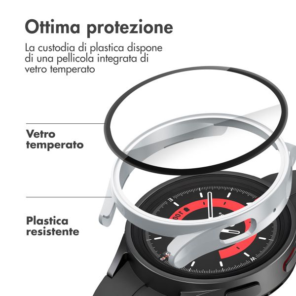 imoshion Cover rigida integrale Samsung Galaxy Watch 5 - 44 mm - Argento