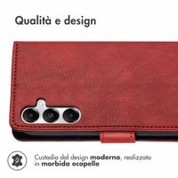 imoshion Cover a libro di Lusso Samsung Galaxy A15 (5G/4G) - Rosso