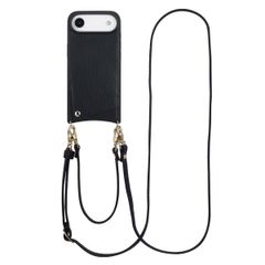 Selencia Cover per telefono Nova con cordino e portacarte Apple iPhone Air - Nero