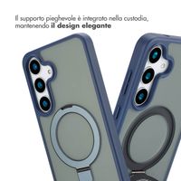 Accezz Cover con anello e supporto con MagSafe Samsung Galaxy S25 Plus - Blu