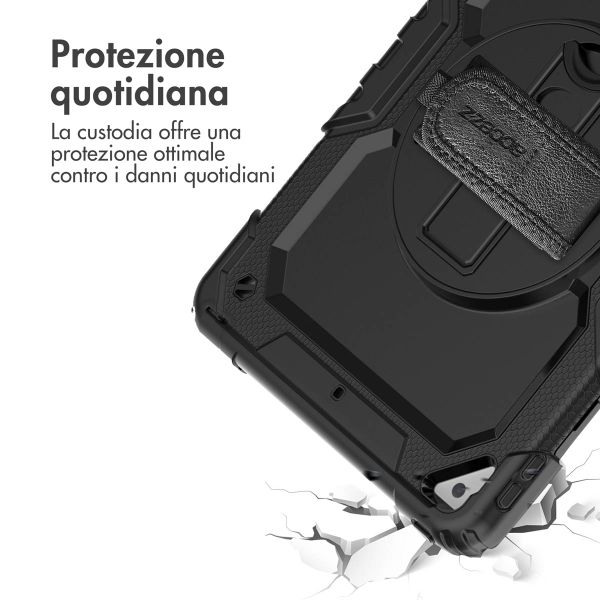 Accezz Cover Posteriore Resistente con tracolla Apple iPad Air 3 (2019) / Pro 10.5 (2017) - Nero