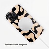 Selencia Cover posteriore Vivid con MagSafe Apple iPhone 18 Pro / 17 Pro - Art Wave Black
