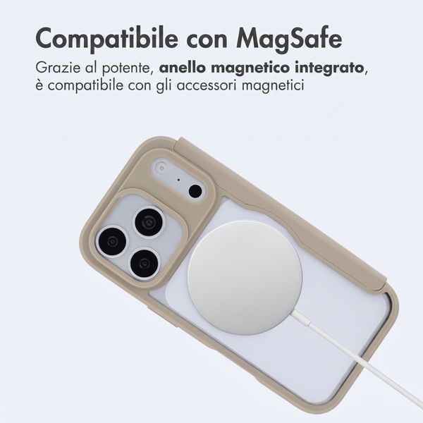 imoshion Bookcase trasparente con MagSafe Apple iPhone 18 Pro / 17 Pro - Beige