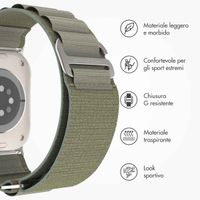 imoshion Cinturino in nylon Alpine Apple Watch | 44/45/46/49 mm - Olive Green