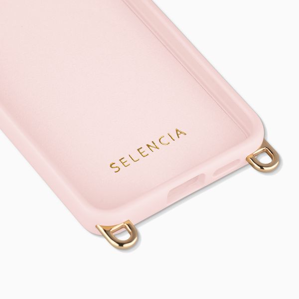 Selencia Cover posteriore Rivièra con MagSafe con ganci rimovibili Samsung Galaxy S25 / S24 - Sorbet Pink