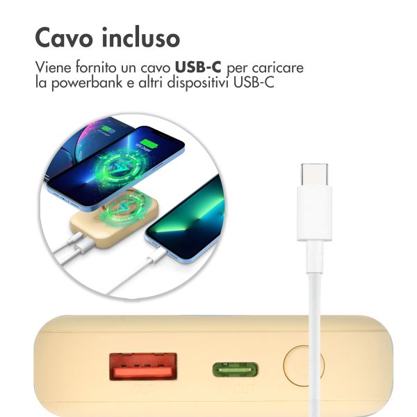 imoshion Powerbank Magnetic 10.000 mAh - Powerbank wireless - Giallo