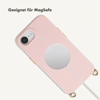 Selencia Rivièra MagSafe Backcover met afneembare haakjes Apple iPhone 17e / 16e - Sorbet Pink