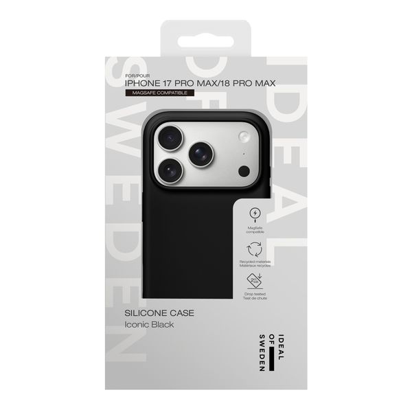 iDeal of Sweden Cover in silicone con MagSafe Apple iPhone 18 Pro Max / 17 Pro Max - Iconic Black