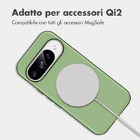 imoshion Cover posteriore Color con Thin MagSafe Ring Google Pixel 9 / 9 Pro - Verde scuro